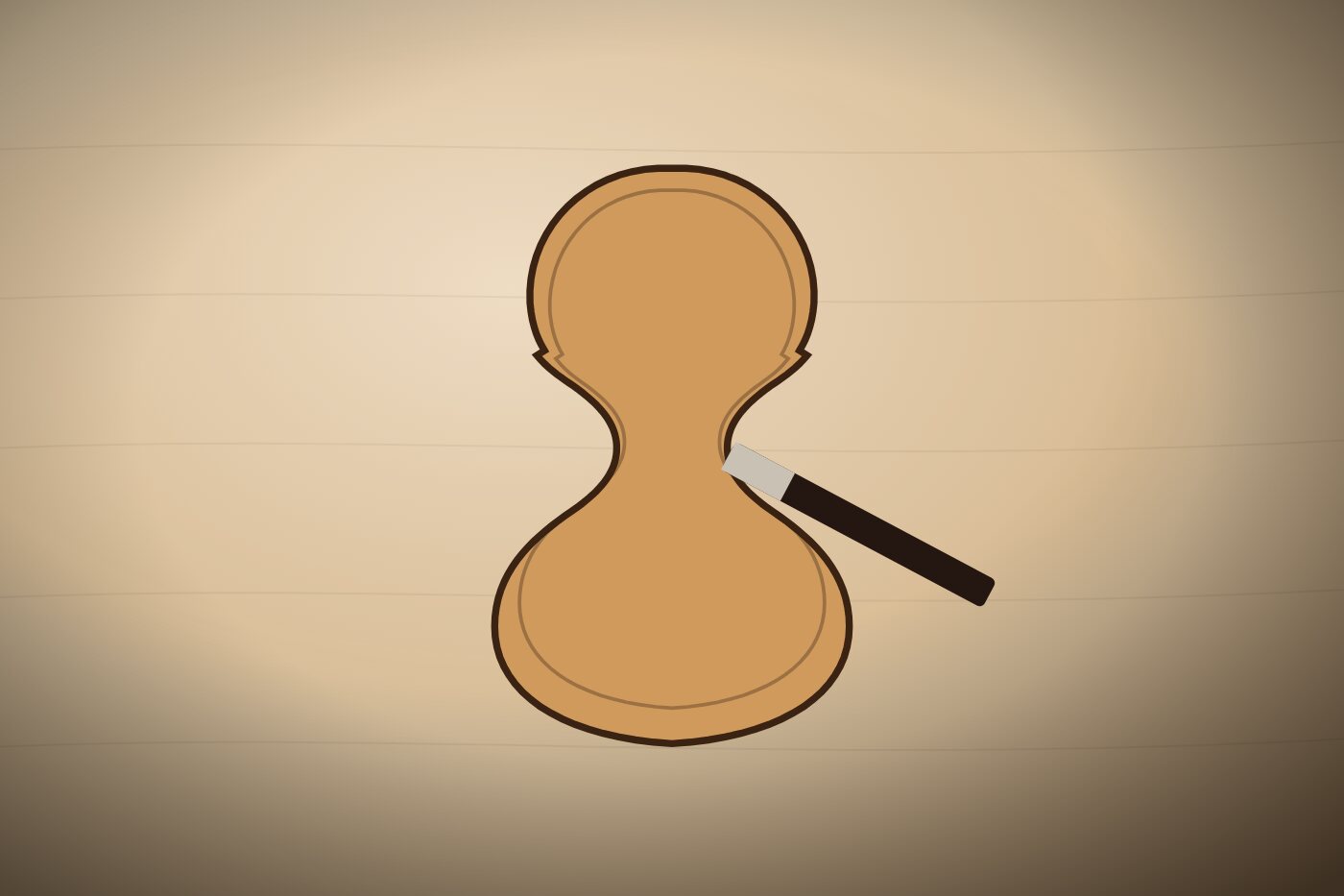 Graduating and refining an instrument plate by hand