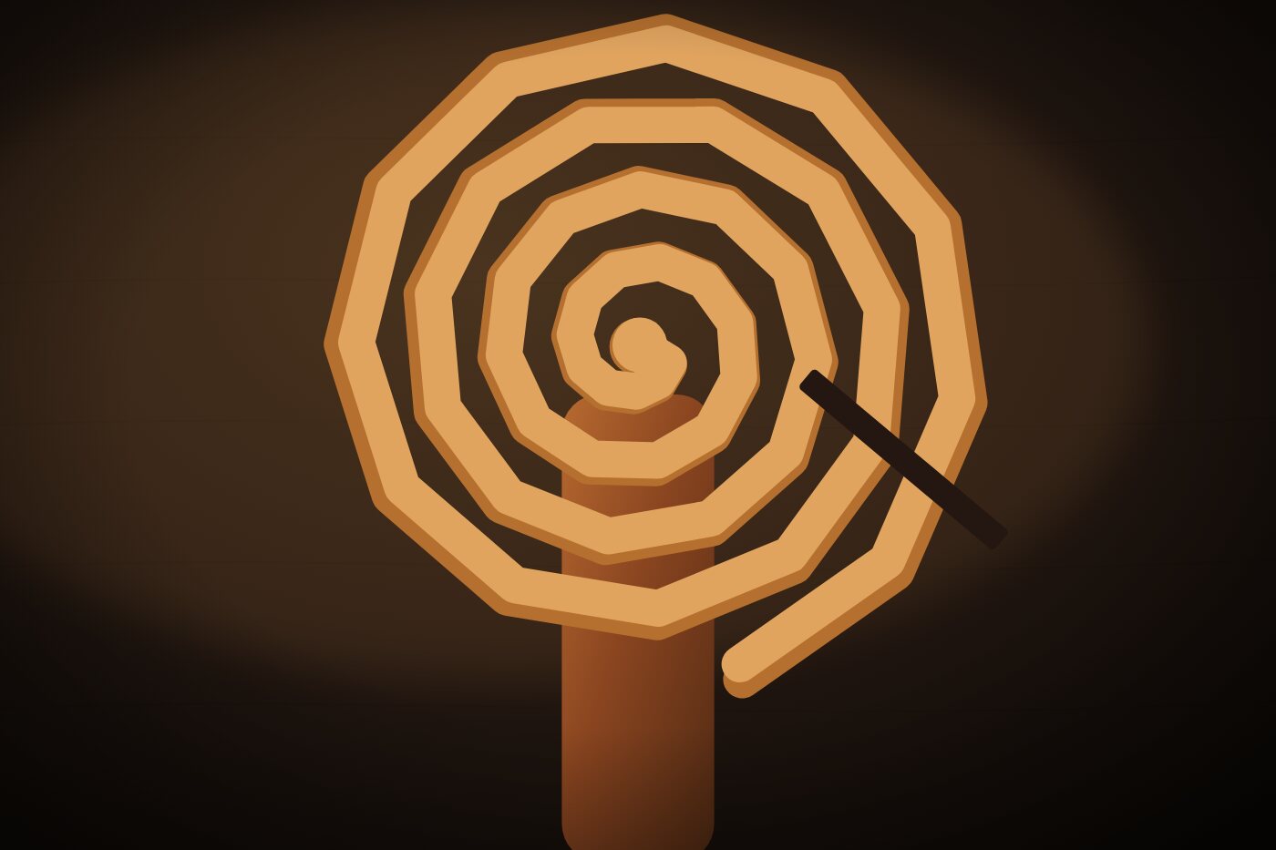 Carving a scroll by hand with traditional gouges
